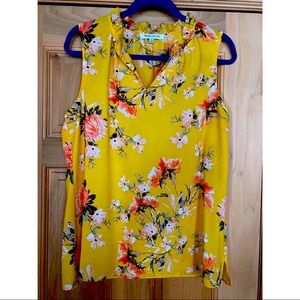 Rose & Olive sleeveless blouse- size medium